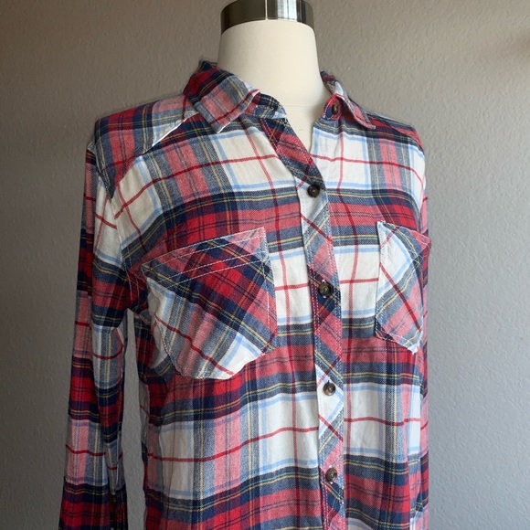🍓Beautiful Abercrombie & Fitch Plaid Flannel Cotton Shirt like new confirmation - Picture 5 of 11